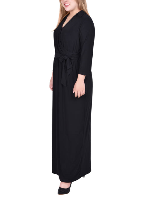 ny collection plus size ruched empire maxi dress Ny Collection Women's Plus Size Ruched Empire Maxi Dress Navy Blue Size 3X