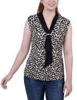 Sleeveless Scarf Top