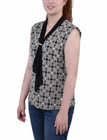 Sleeveless Scarf Top