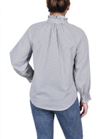 Long Sleeve Button Front Blouse