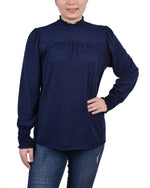 Long Sleeve Top With Smocking Details