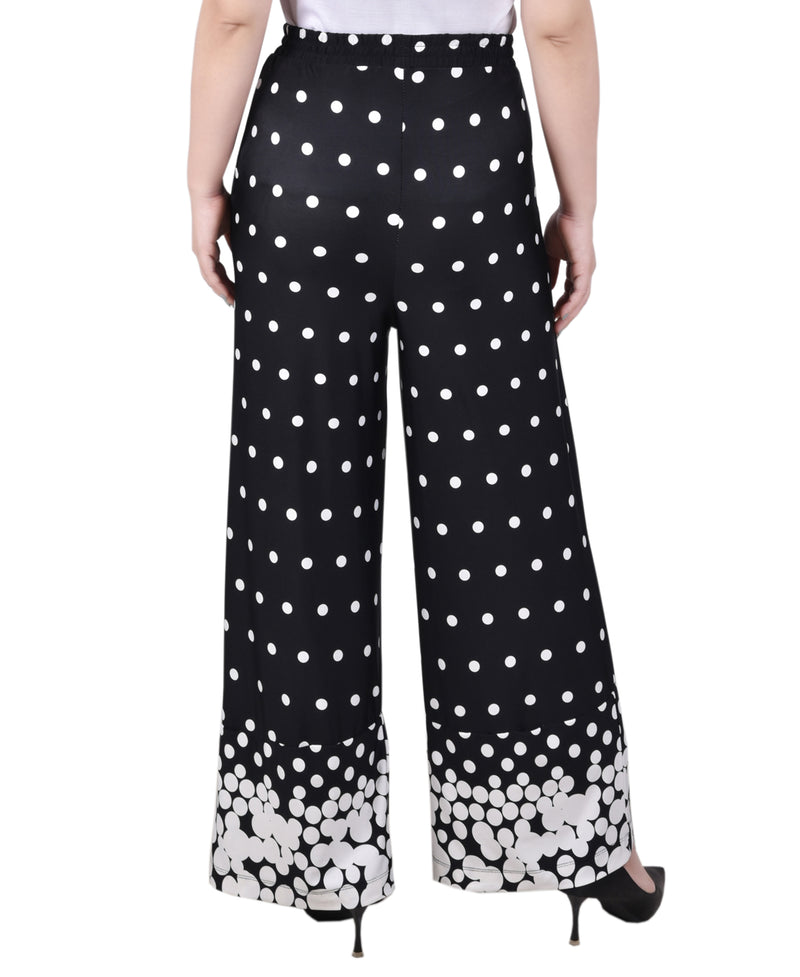 Wide Leg Pull On Pant
