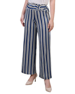 Cropped Pull On Pants With Sash