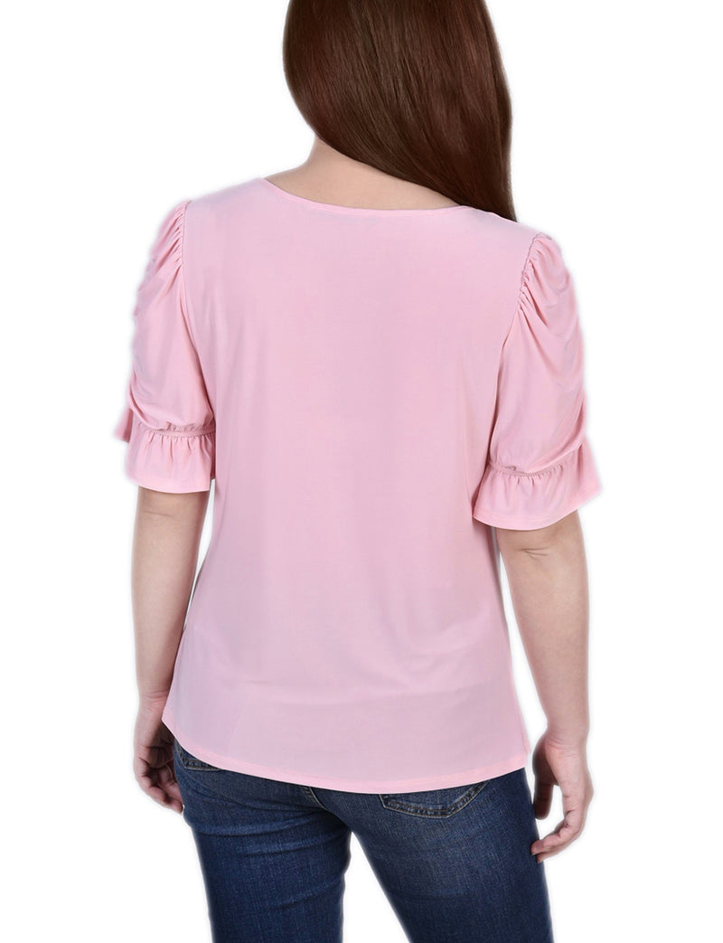 Elbow Cuffed Sleeve Hardware Top