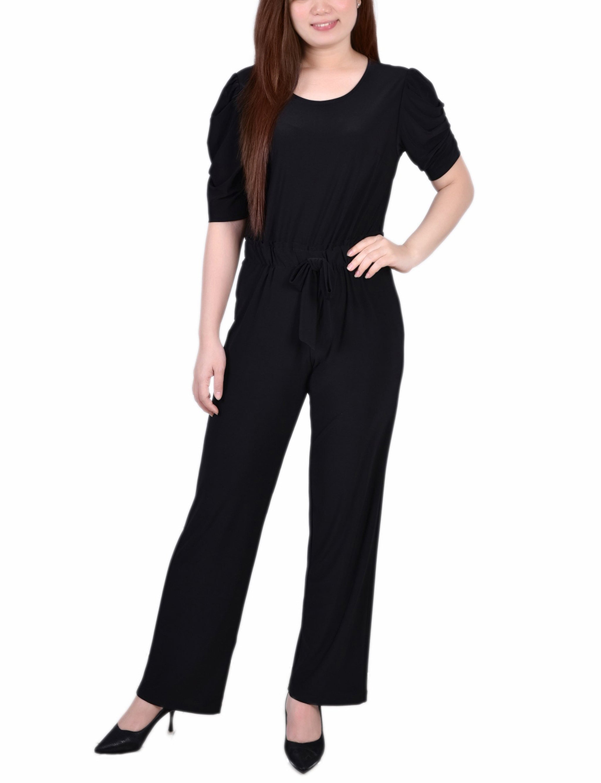 Elbow Sleeve Jumpsuit NY COLLECTION