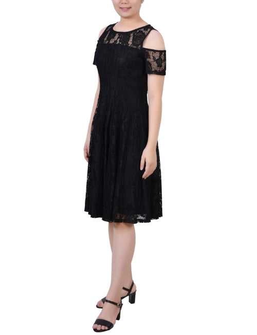 Cold Shoulder Lace Dress