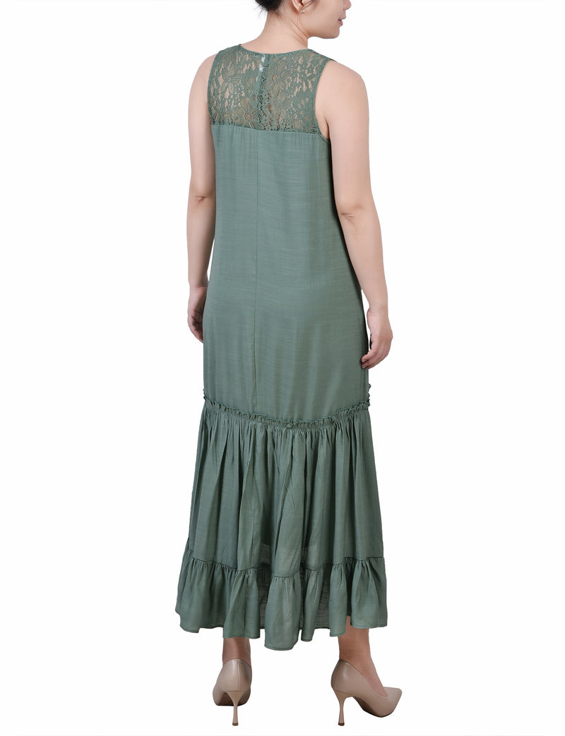 Sleeveless Tiered Maxi Dress