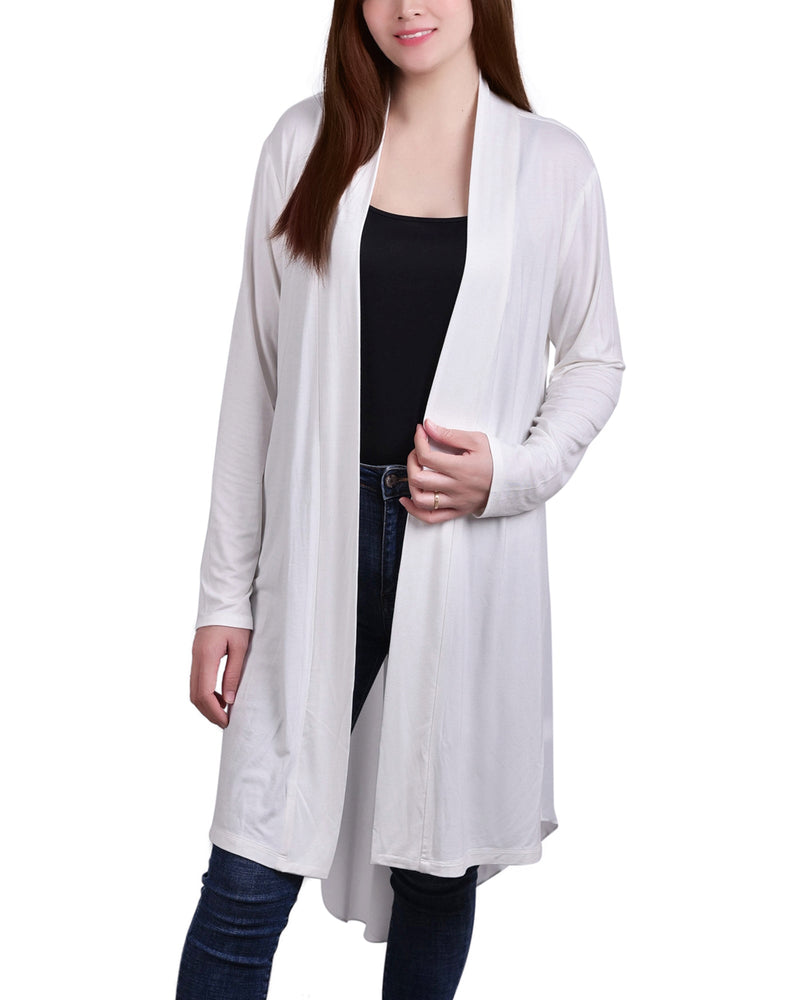 Cardigan Donna In Cotone E Poliestere - Leggero, Aperto Fronte Con Maniche Lunghe - Foto 4