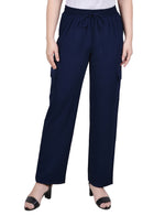 Petite Long Pull On Cargo Pants