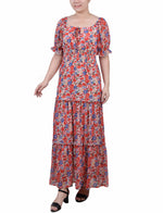 Petite Maxi Short Sleeve Dress