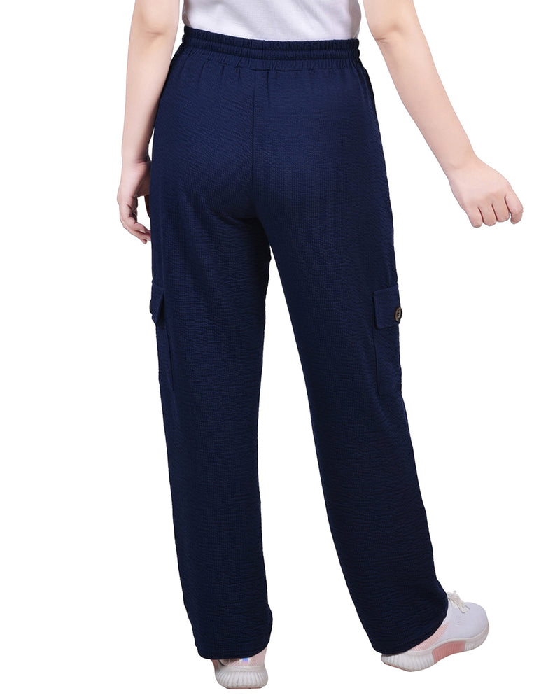 Petite Knit Gauze Pants