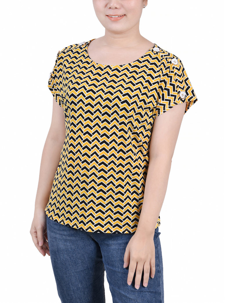 Petite Short Extended Sleeve Top