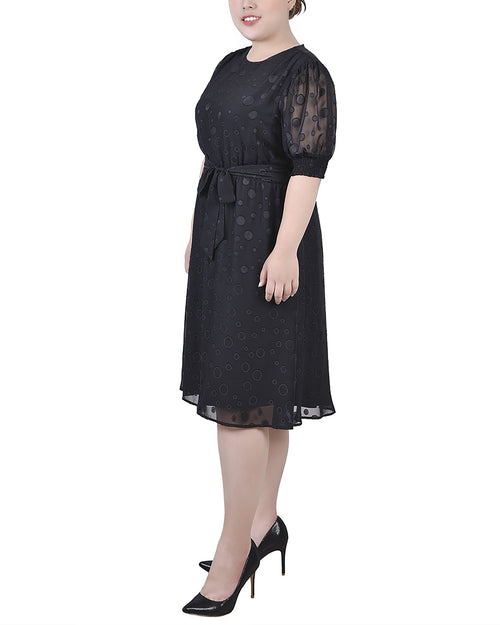 Plus Size Lace Overlay Dress – Rag & Muffin