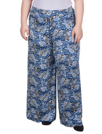 Plus Size Wide Leg Pull On Pant