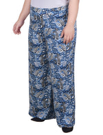 Plus Size Wide Leg Pull On Pant