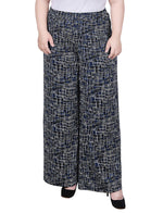 Plus Size Wide Leg Pull On Pant