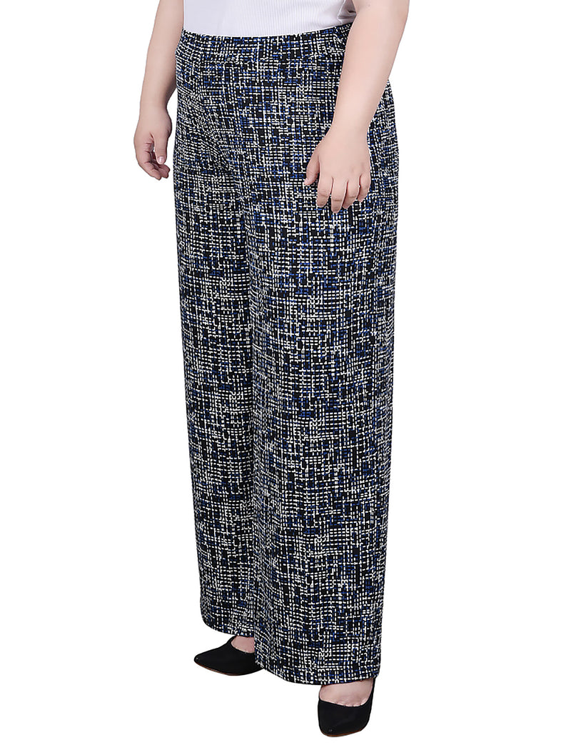 Plus Size Wide Leg Pull On Pant