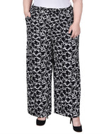 Plus Size Wide Leg Pull On Pant